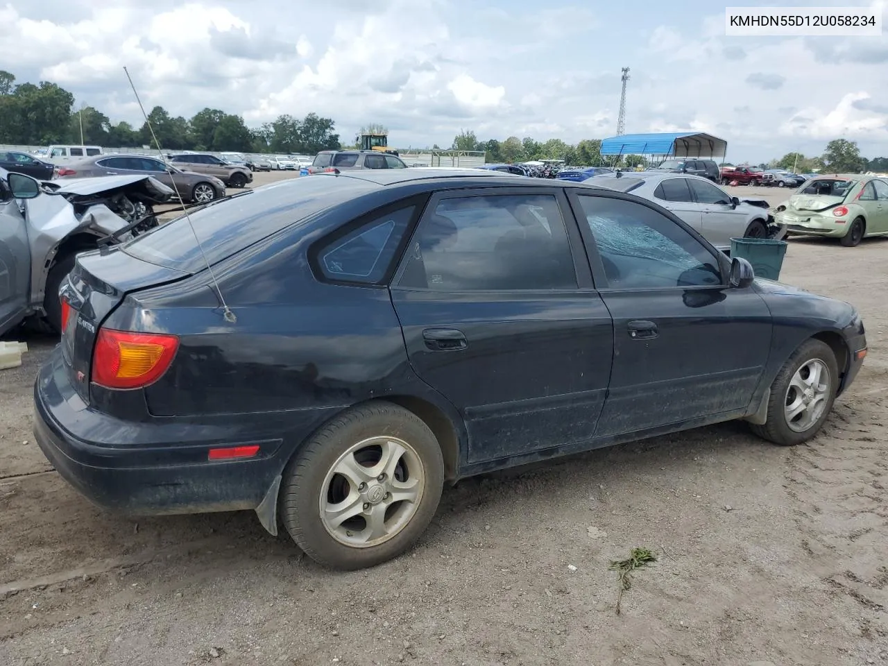 2002 Hyundai Elantra Gls VIN: KMHDN55D12U058234 Lot: 67956784