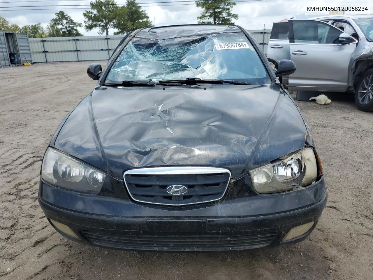 2002 Hyundai Elantra Gls VIN: KMHDN55D12U058234 Lot: 67956784