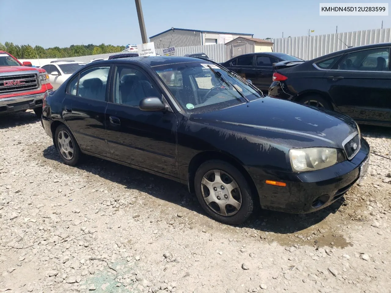 KMHDN45D12U283599 2002 Hyundai Elantra Gls