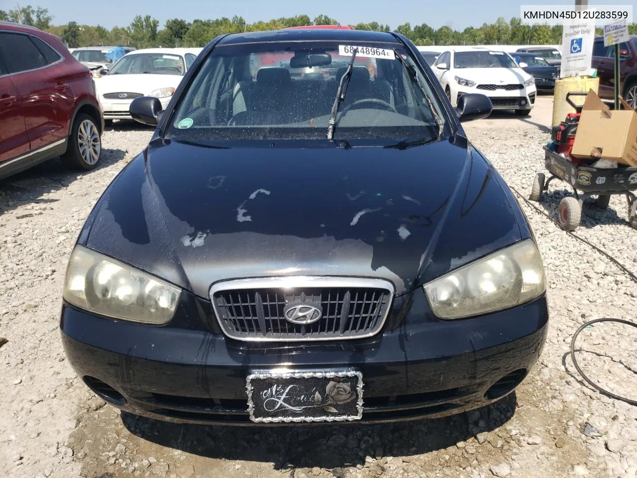 2002 Hyundai Elantra Gls VIN: KMHDN45D12U283599 Lot: 68448964