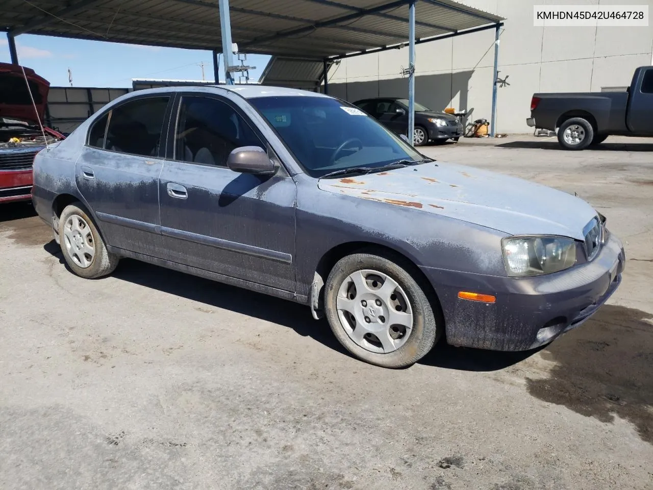 KMHDN45D42U464728 2002 Hyundai Elantra Gls