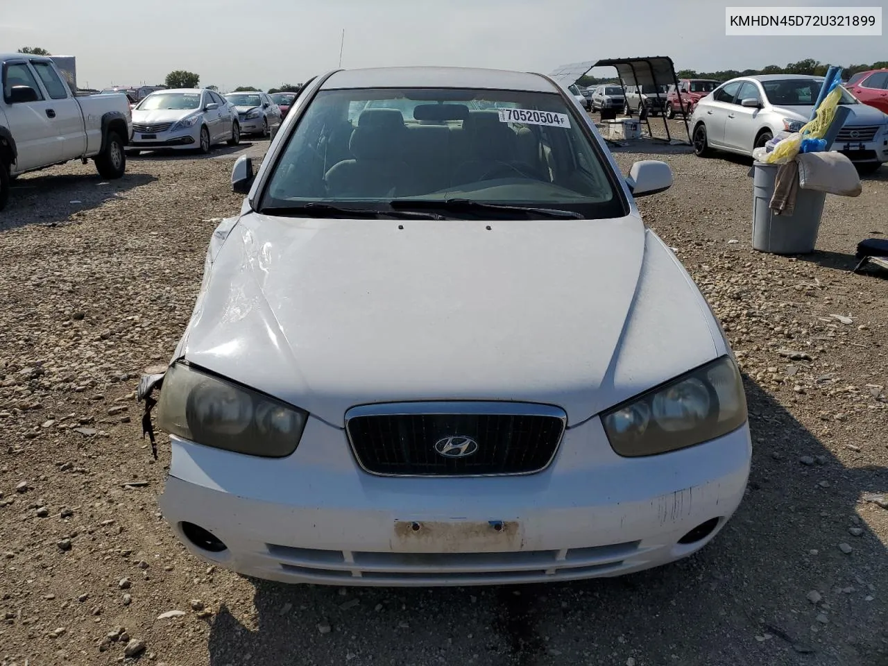 2002 Hyundai Elantra Gls VIN: KMHDN45D72U321899 Lot: 70520504