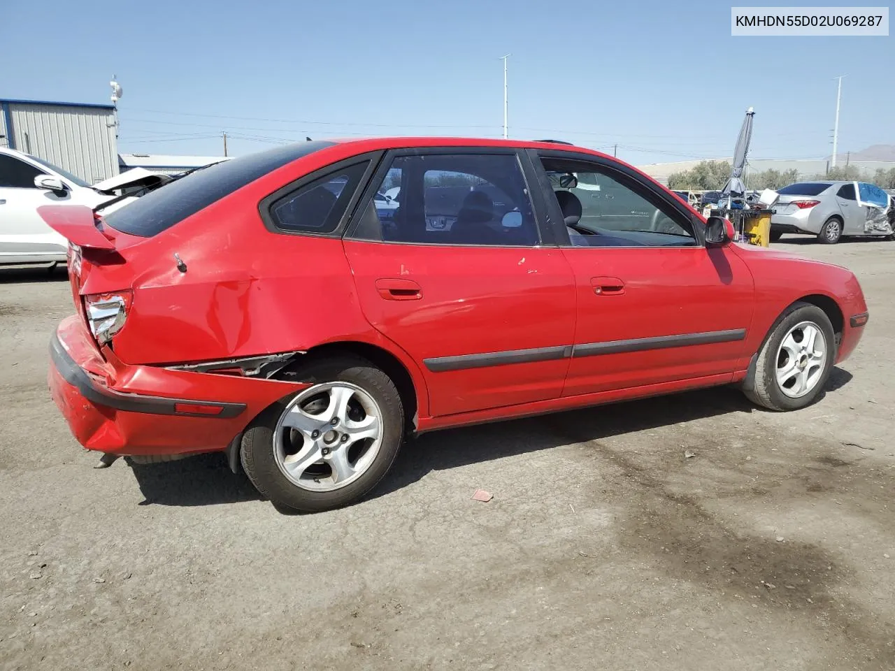 2002 Hyundai Elantra Gls VIN: KMHDN55D02U069287 Lot: 71217494