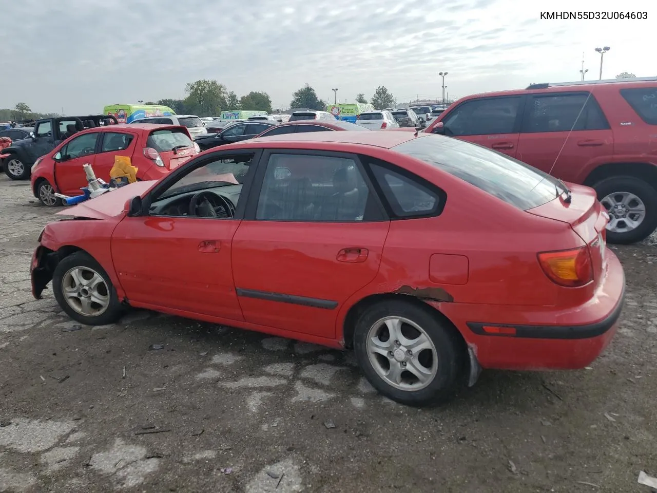 KMHDN55D32U064603 2002 Hyundai Elantra Gls