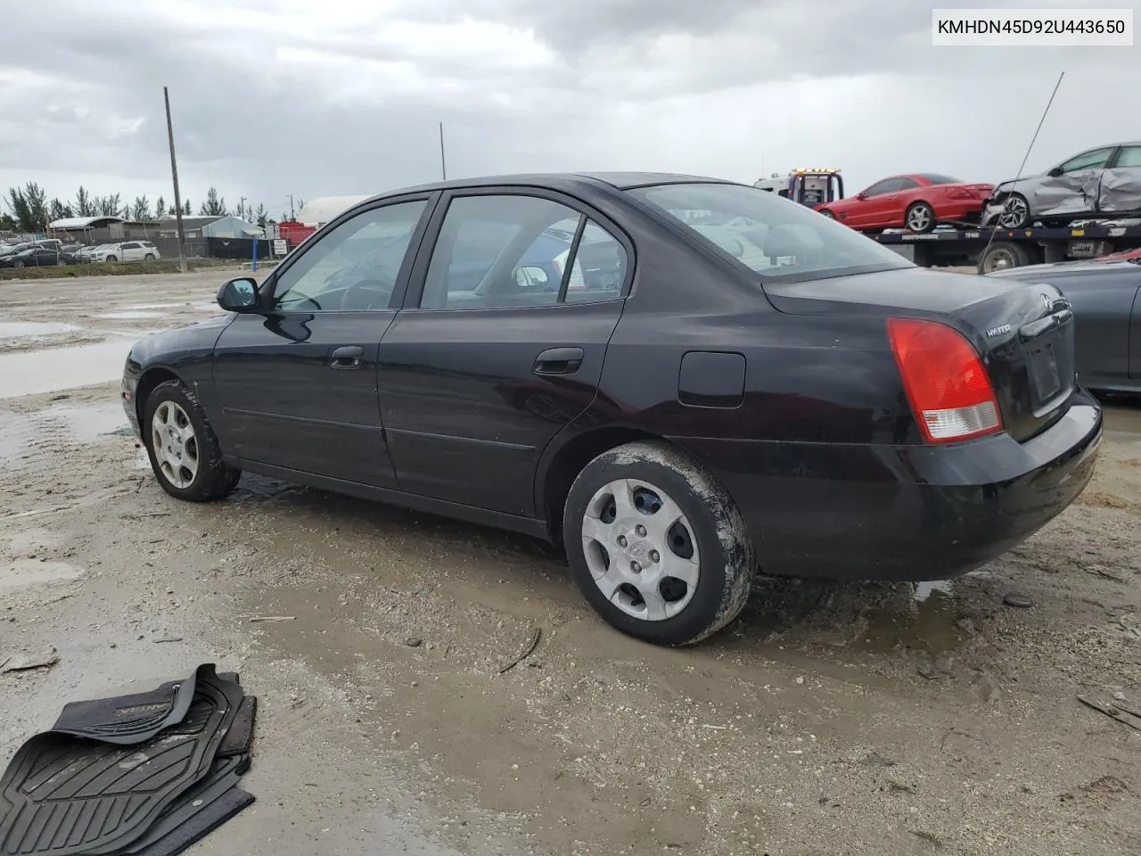 2002 Hyundai Elantra Gls VIN: KMHDN45D92U443650 Lot: 75556614