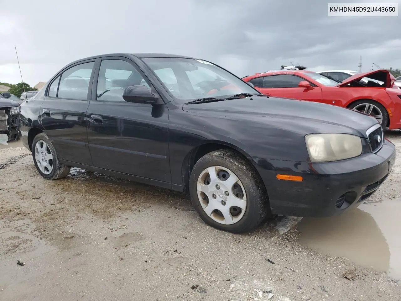 2002 Hyundai Elantra Gls VIN: KMHDN45D92U443650 Lot: 75556614