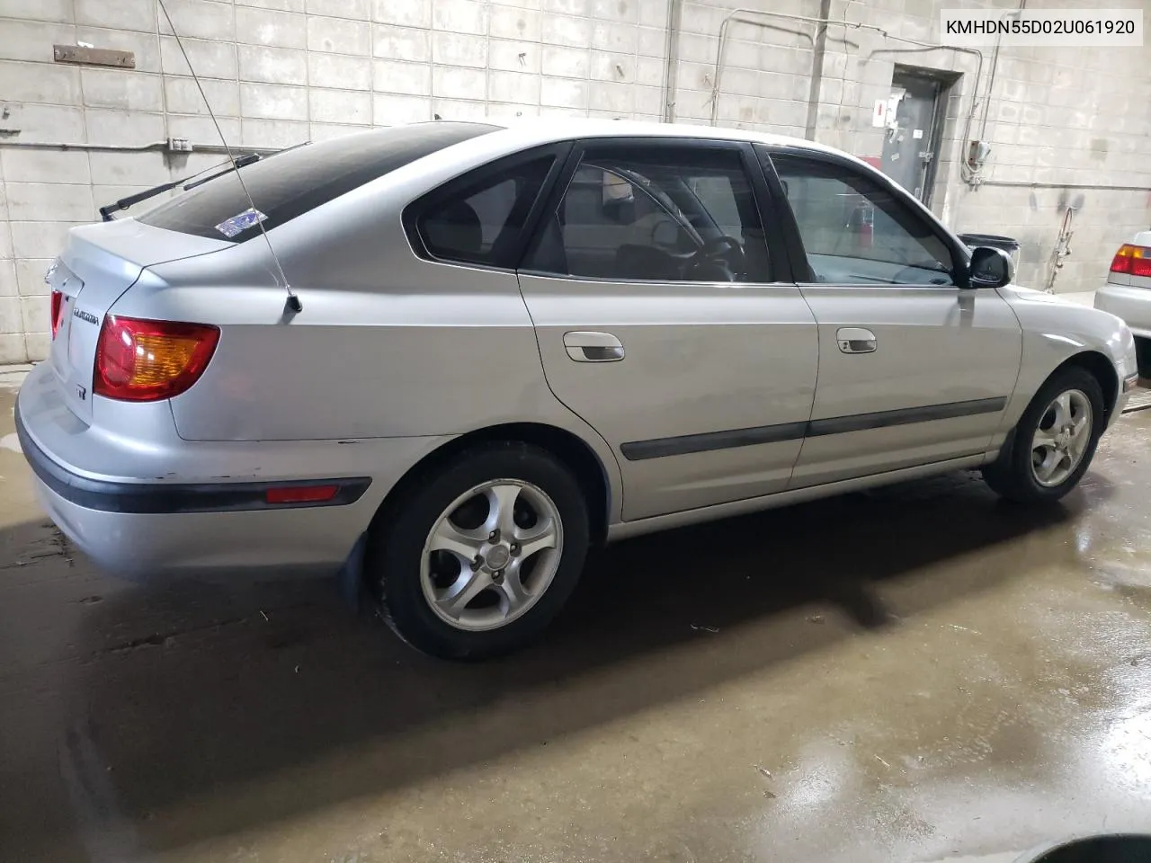 2002 Hyundai Elantra Gls VIN: KMHDN55D02U061920 Lot: 78092494