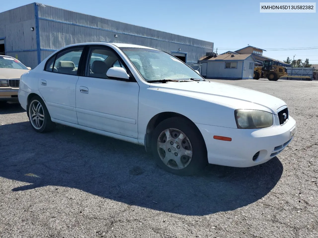 2003 Hyundai Elantra Gls VIN: KMHDN45D13U582382 Lot: 61249684