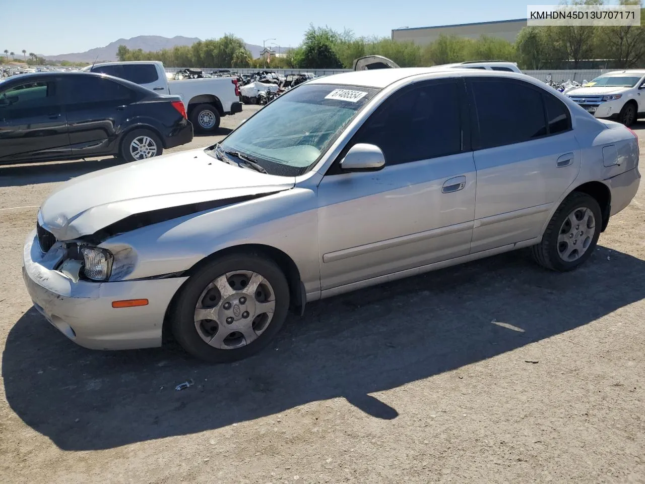 2003 Hyundai Elantra Gls VIN: KMHDN45D13U707171 Lot: 67486554