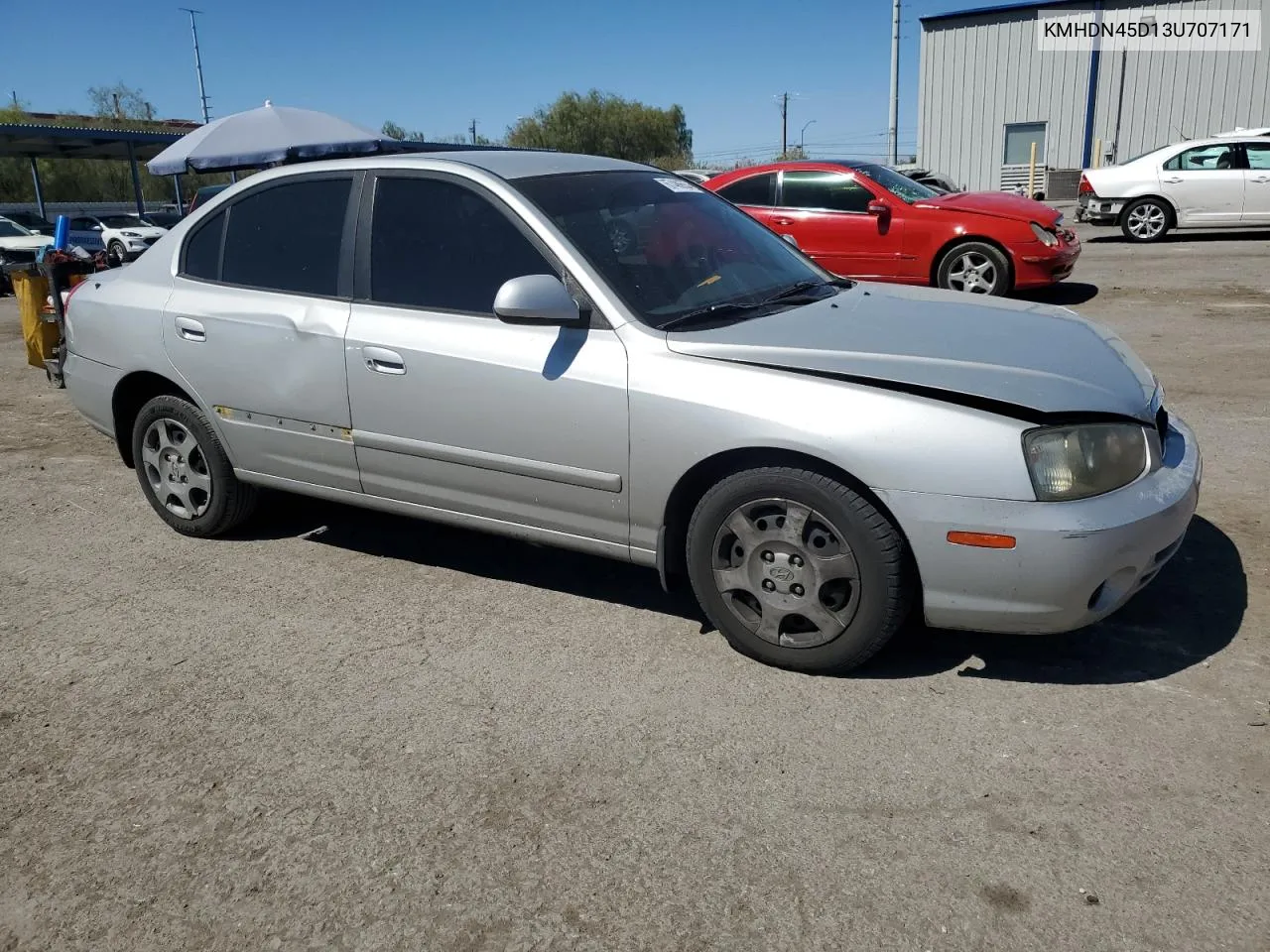 KMHDN45D13U707171 2003 Hyundai Elantra Gls