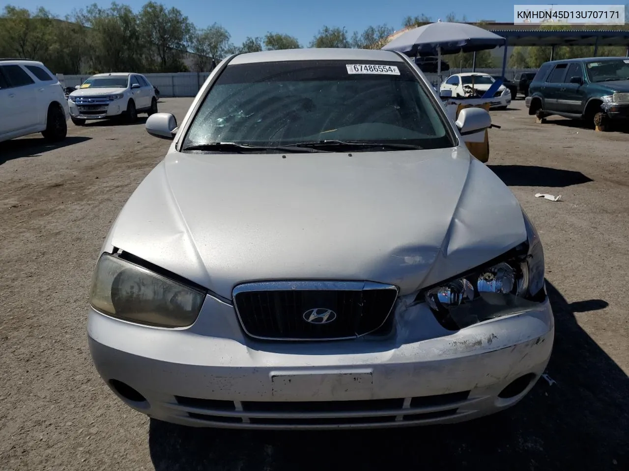 KMHDN45D13U707171 2003 Hyundai Elantra Gls