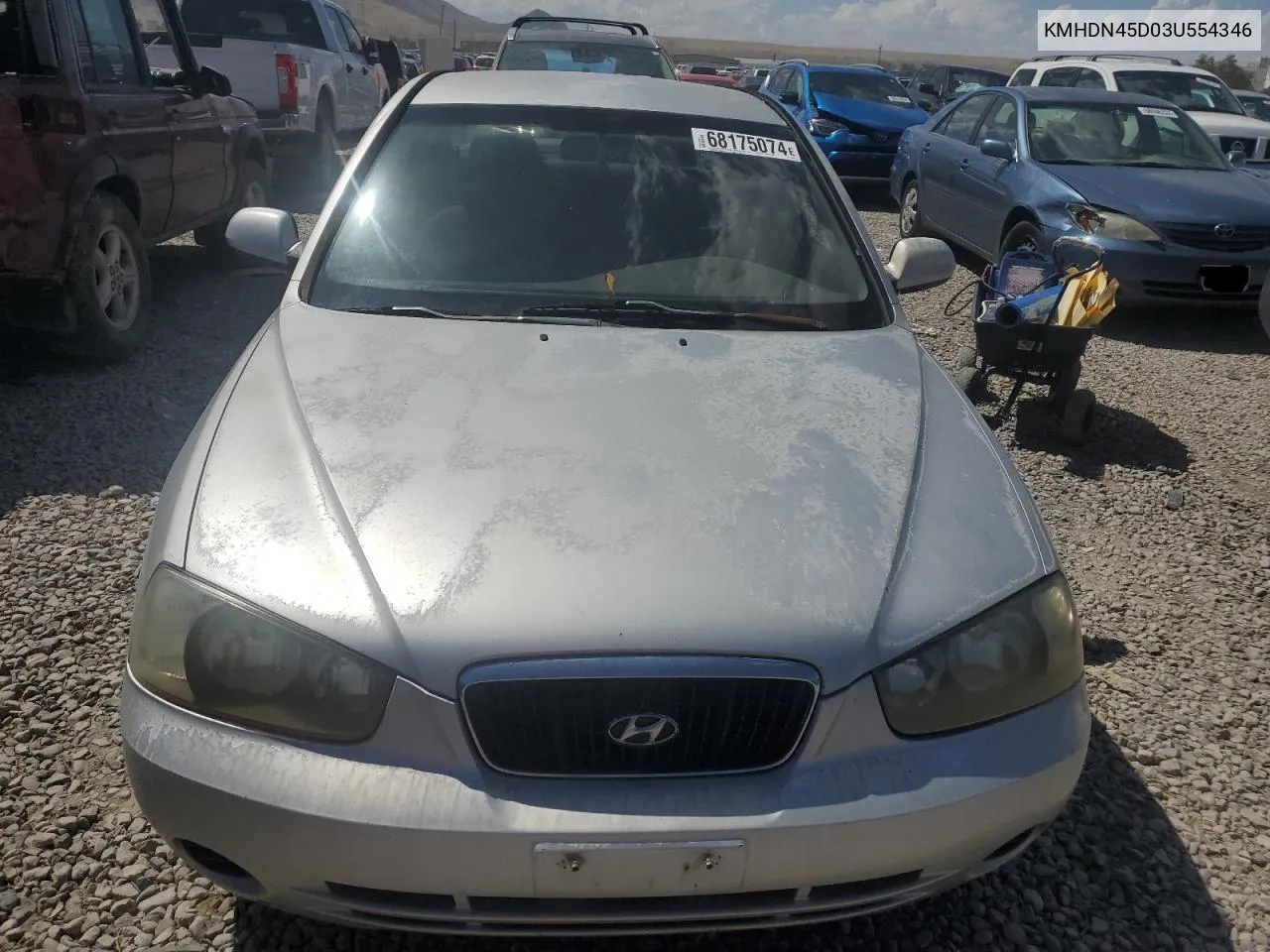 2003 Hyundai Elantra Gls VIN: KMHDN45D03U554346 Lot: 68175074