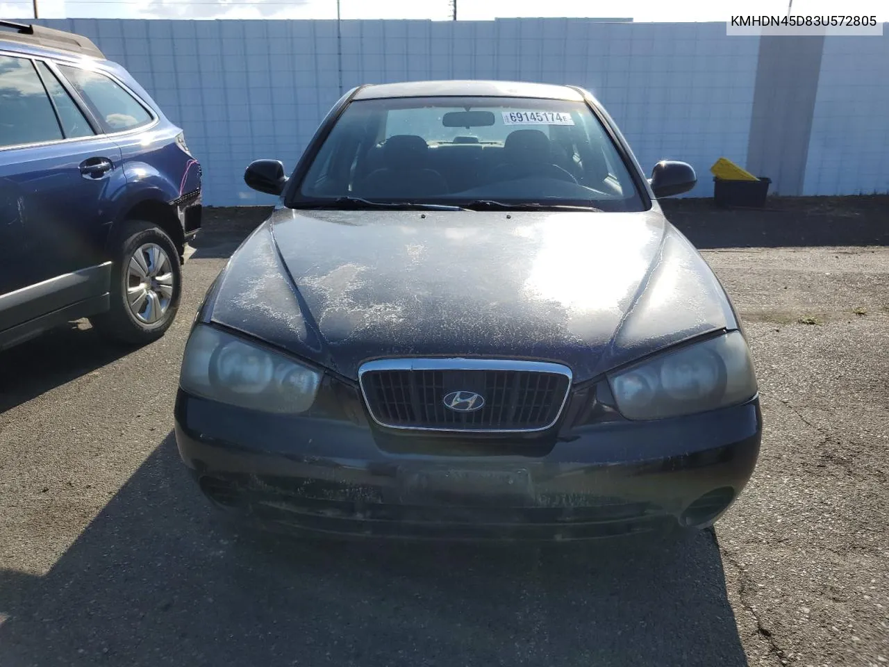 KMHDN45D83U572805 2003 Hyundai Elantra Gls