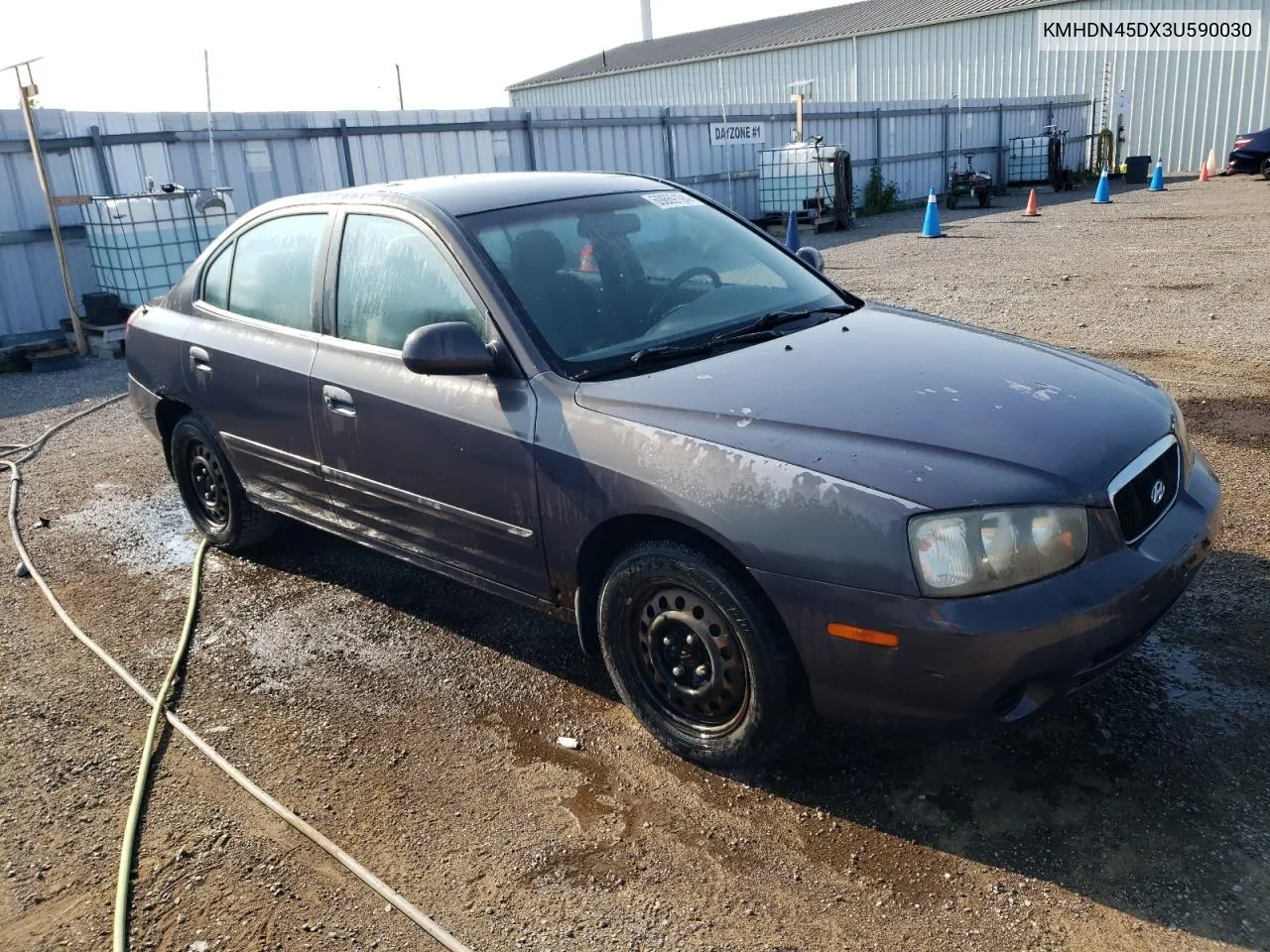 2003 Hyundai Elantra Gls VIN: KMHDN45DX3U590030 Lot: 69869194