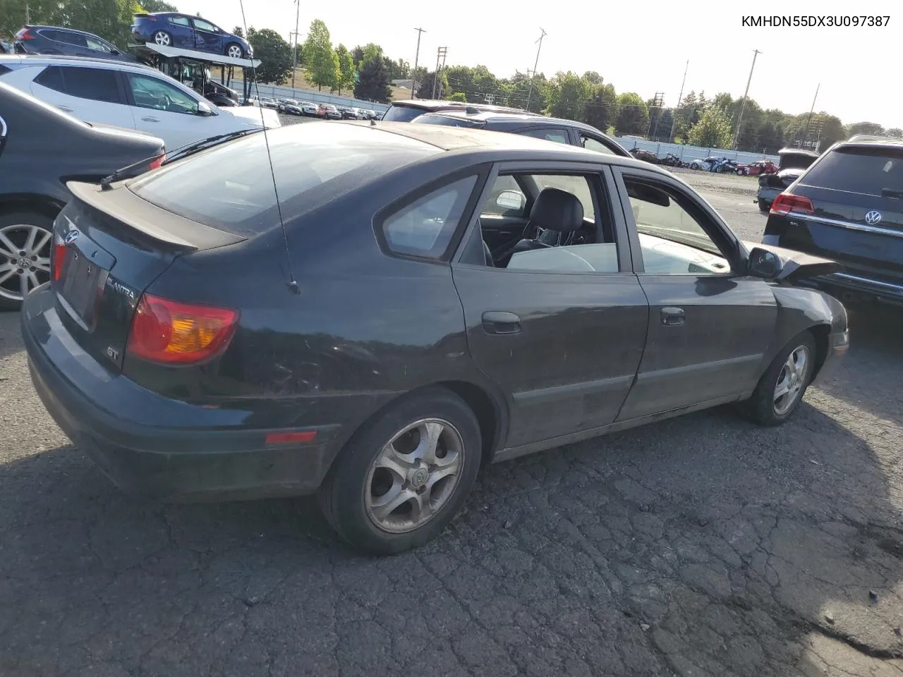 2003 Hyundai Elantra Gls VIN: KMHDN55DX3U097387 Lot: 70857924