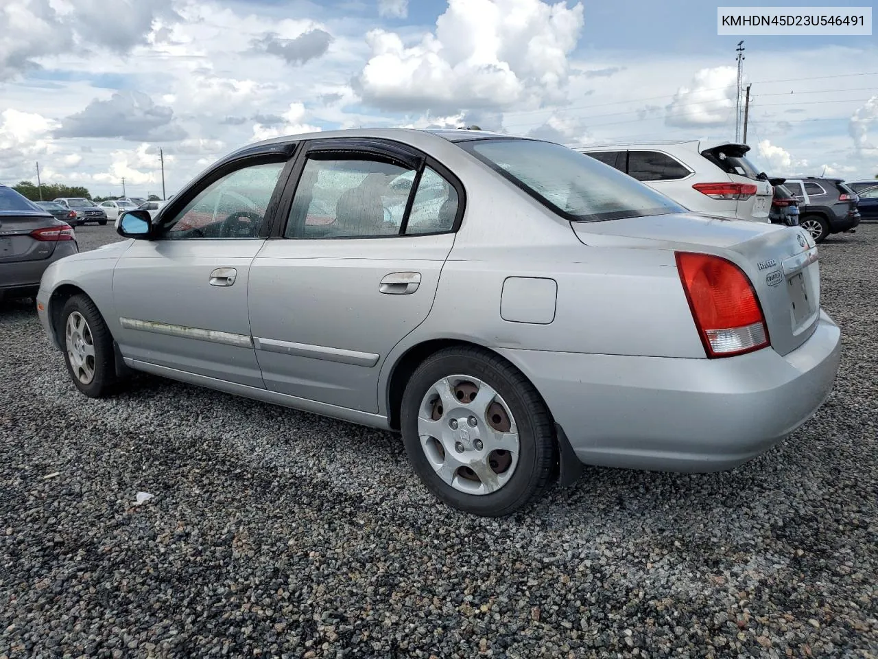 KMHDN45D23U546491 2003 Hyundai Elantra Gls