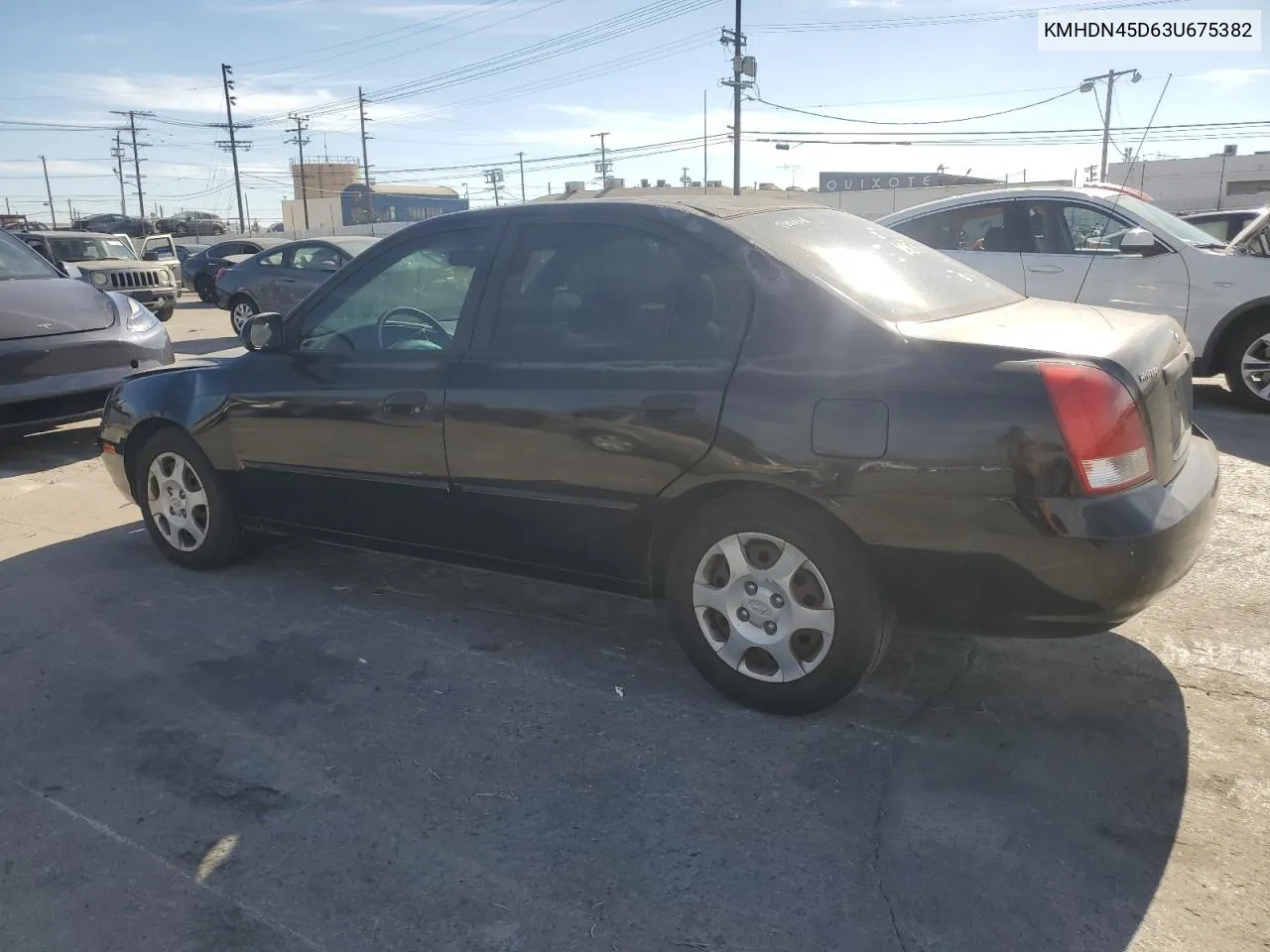 2003 Hyundai Elantra Gls VIN: KMHDN45D63U675382 Lot: 76012974