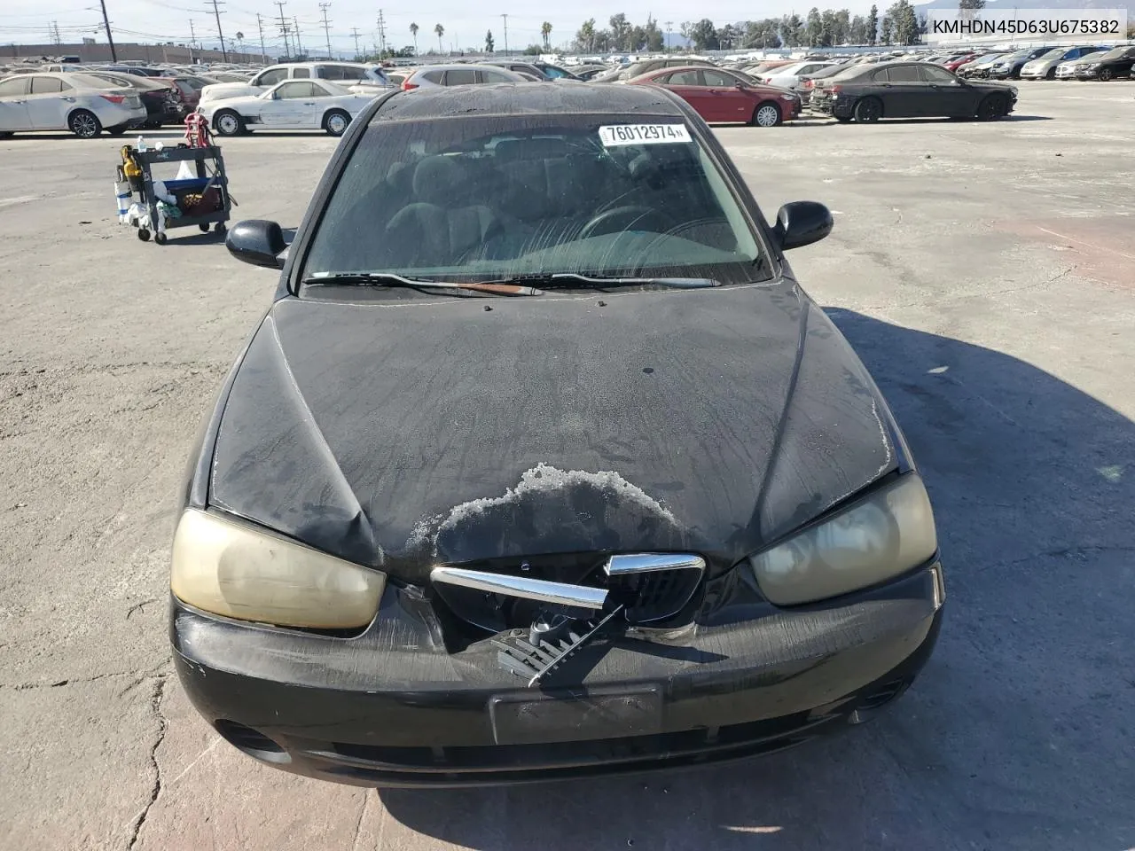 KMHDN45D63U675382 2003 Hyundai Elantra Gls