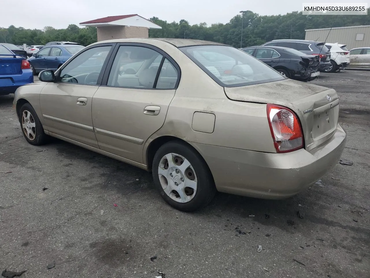 2003 Hyundai Elantra Gls VIN: KMHDN45D33U689255 Lot: 81308734