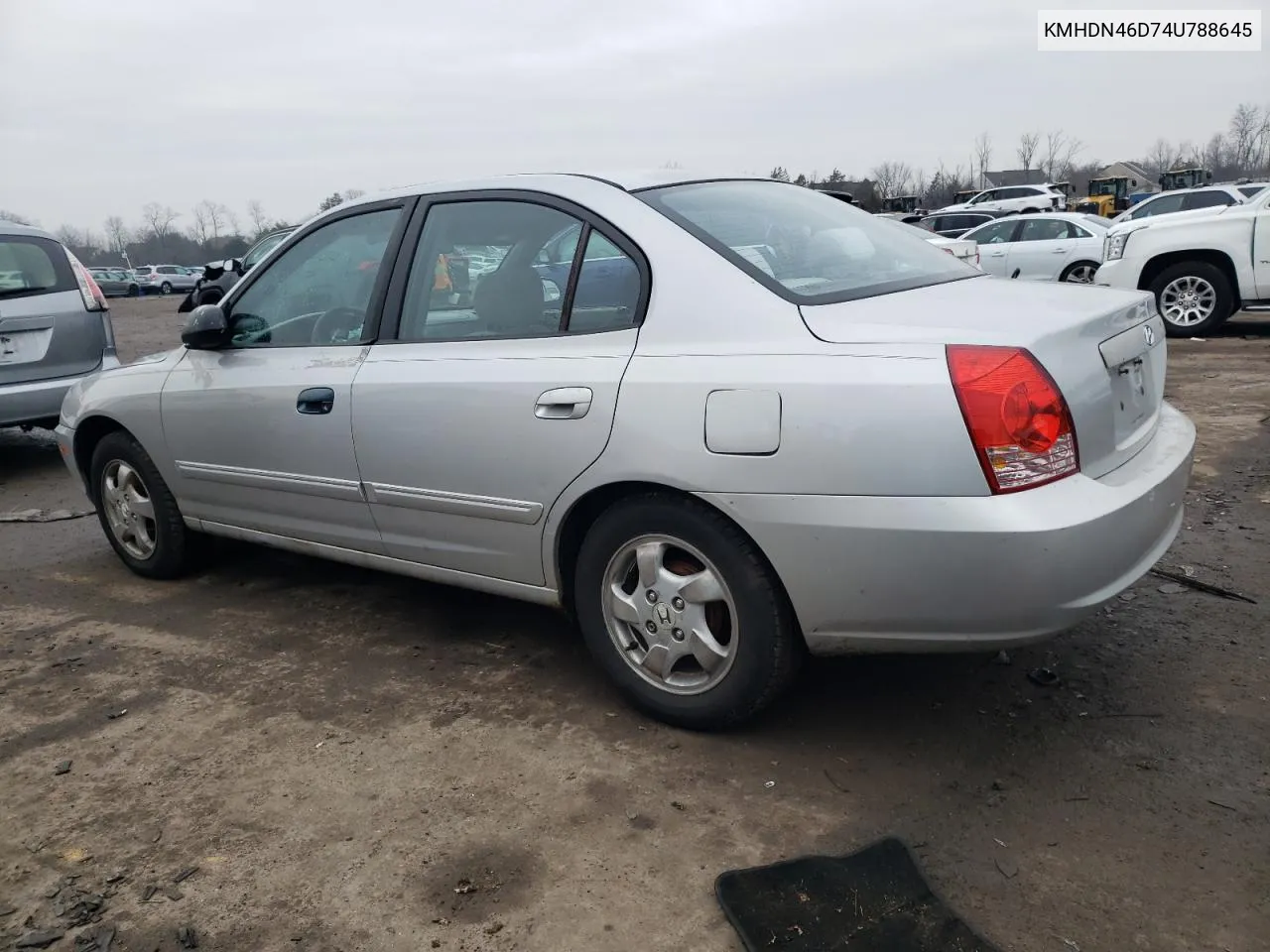 KMHDN46D74U788645 2004 Hyundai Elantra Gls