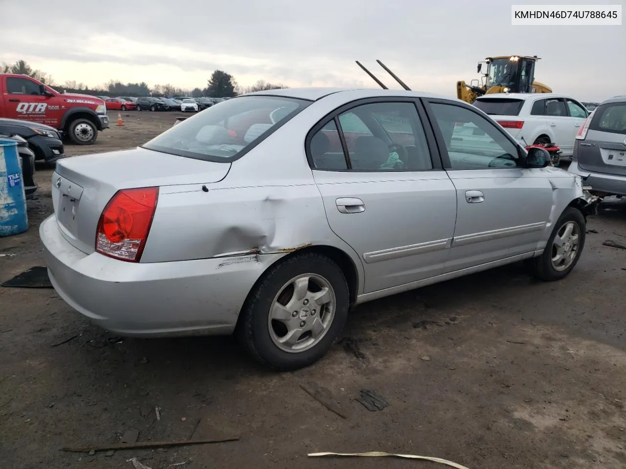 KMHDN46D74U788645 2004 Hyundai Elantra Gls