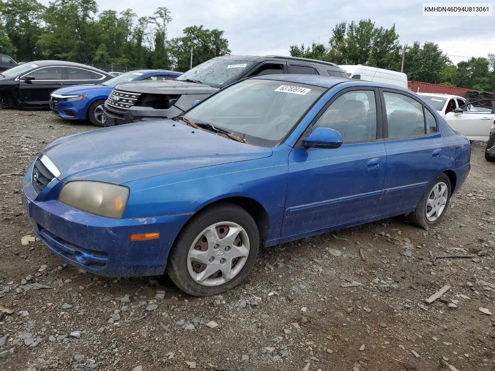 2004 Hyundai Elantra Gls VIN: KMHDN46D94U813061 Lot: 63783914