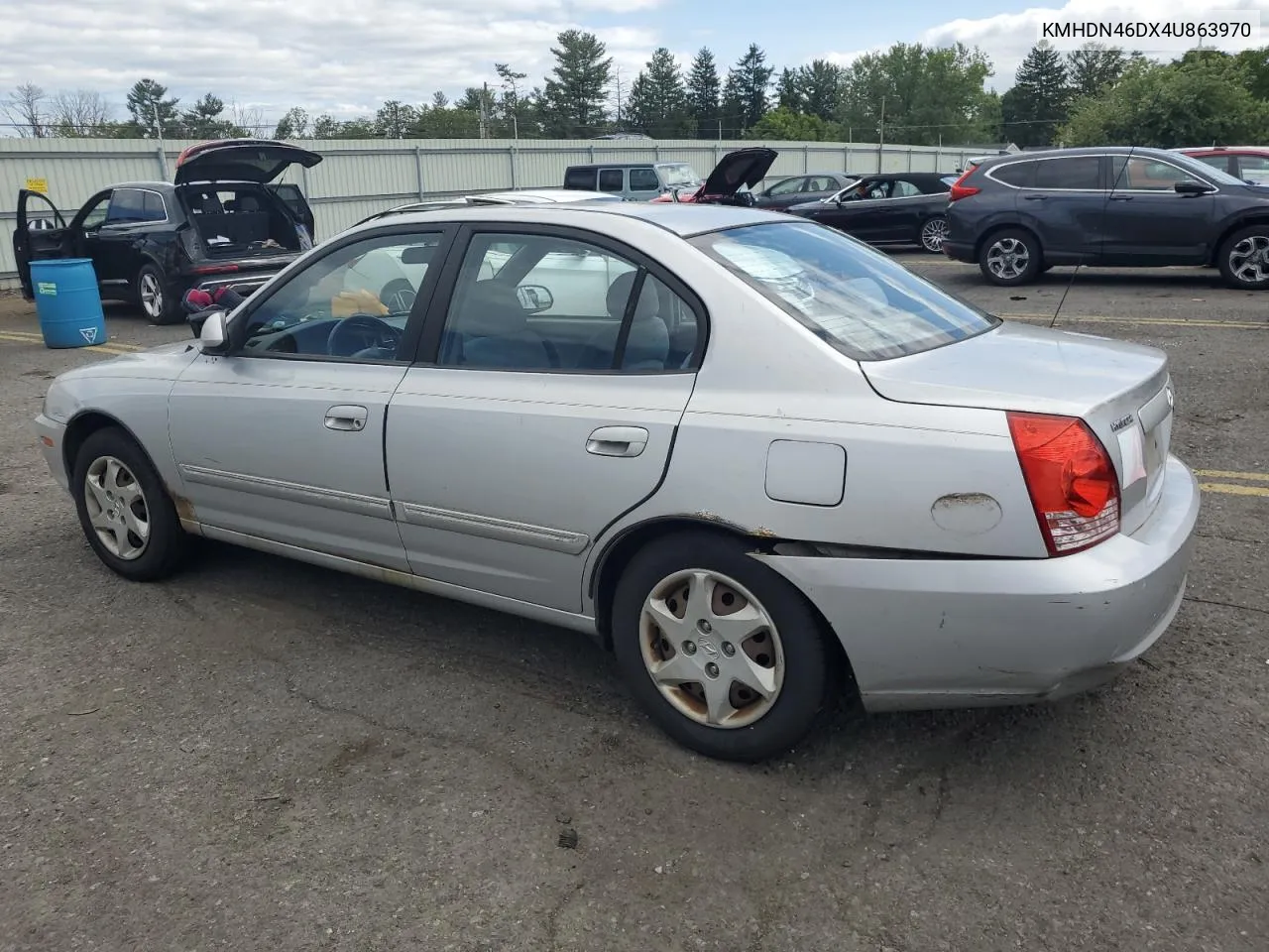 2004 Hyundai Elantra Gls VIN: KMHDN46DX4U863970 Lot: 68031754