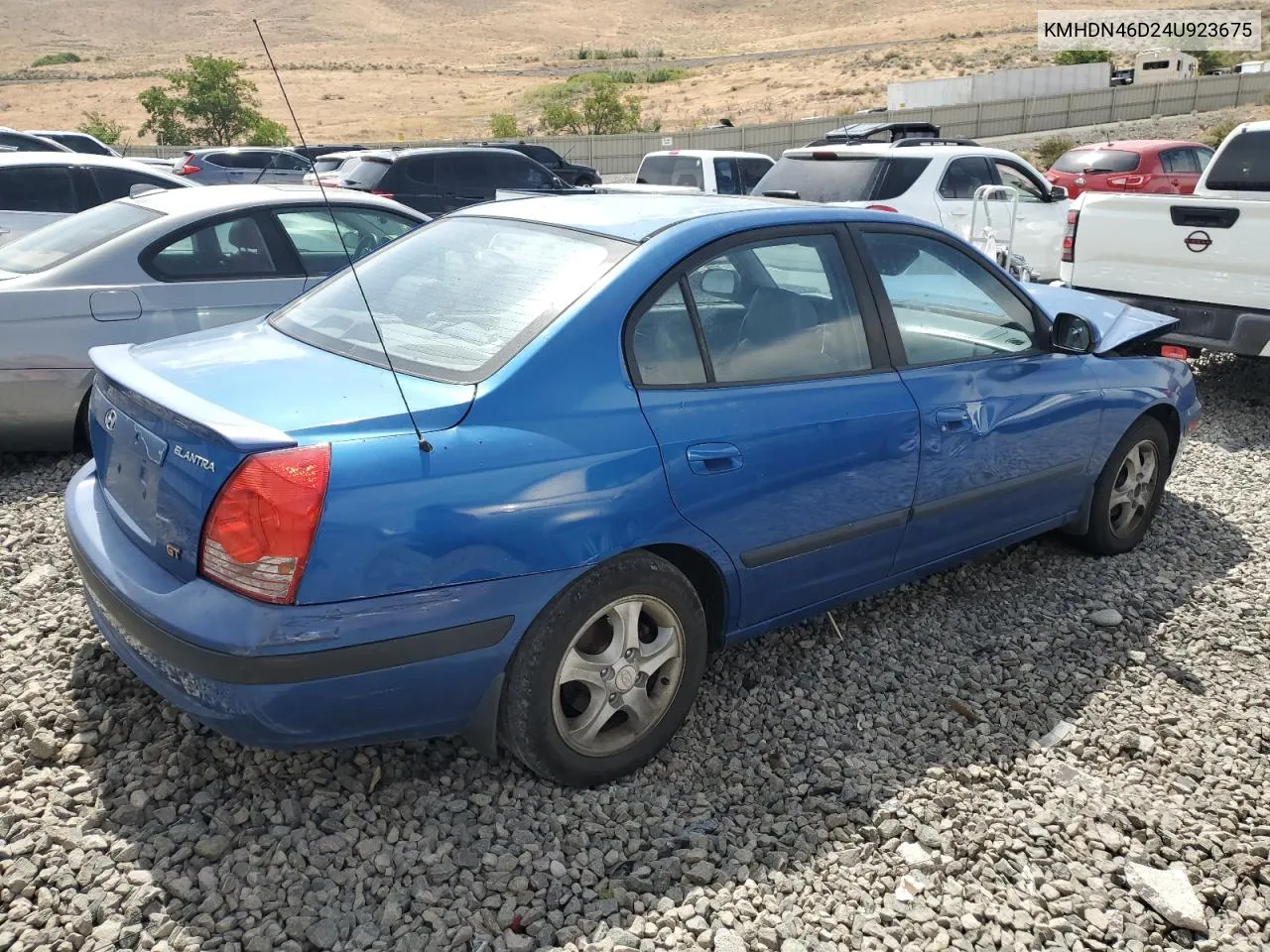 KMHDN46D24U923675 2004 Hyundai Elantra Gls