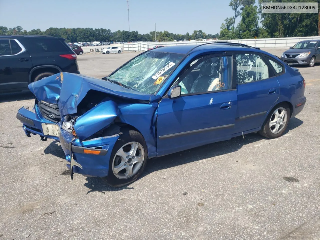 2004 Hyundai Elantra Gls VIN: KMHDN56D34U128009 Lot: 71038594