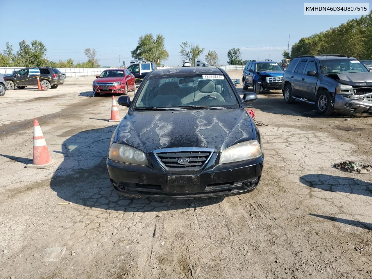 2004 Hyundai Elantra Gls VIN: KMHDN46D34U807515 Lot: 72676224