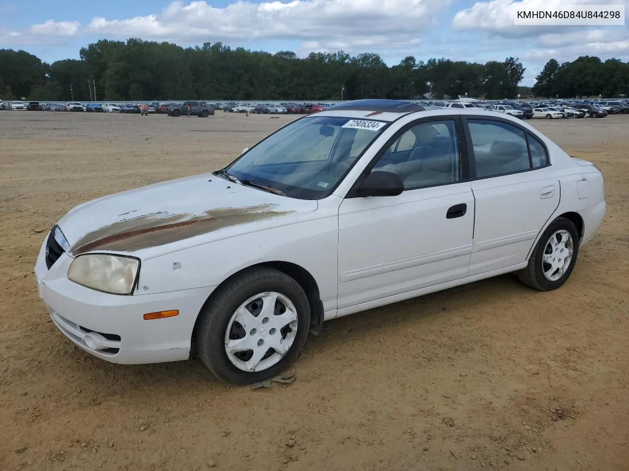 KMHDN46D84U844298 2004 Hyundai Elantra Gls