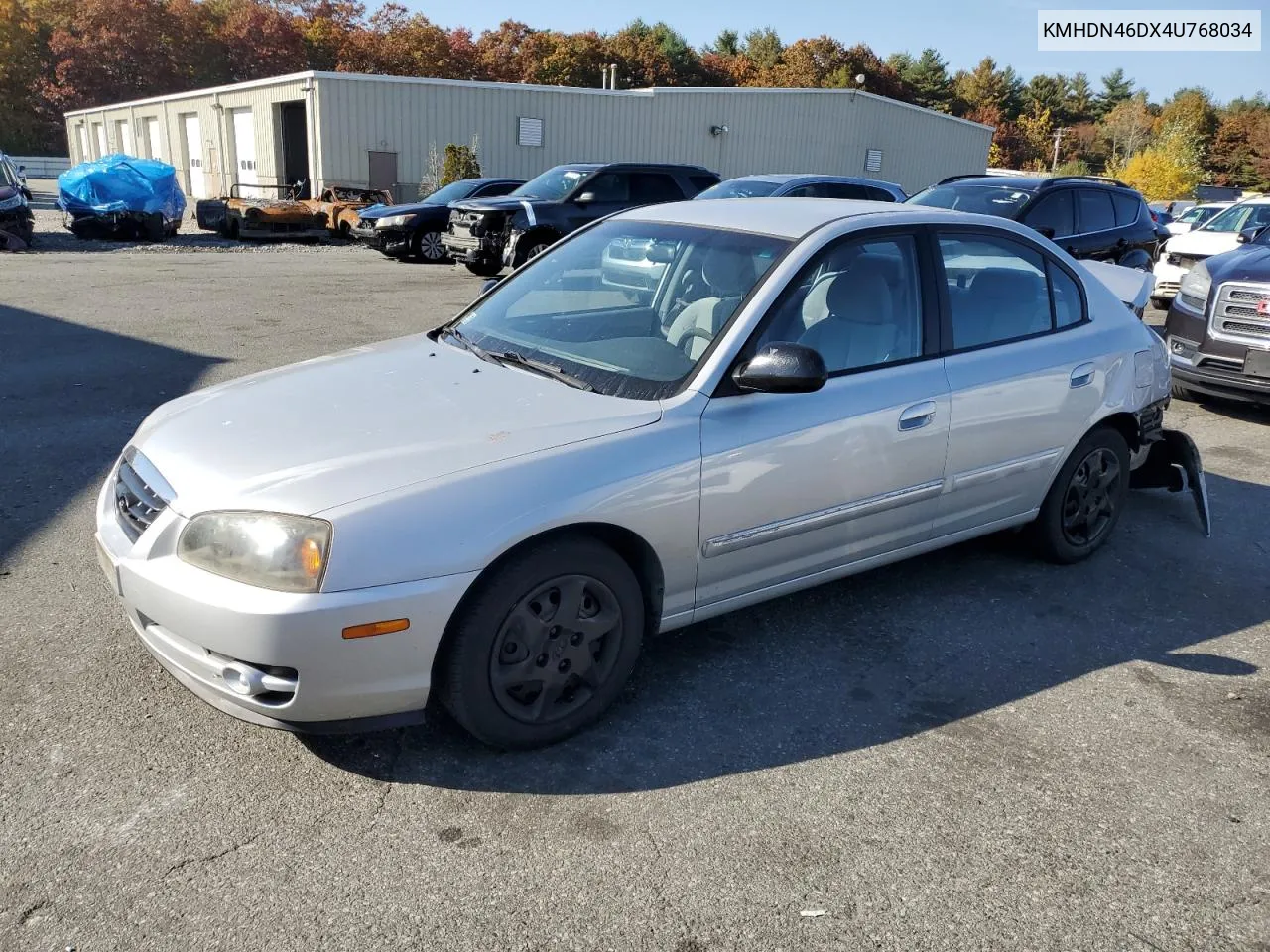 2004 Hyundai Elantra Gls VIN: KMHDN46DX4U768034 Lot: 76914334