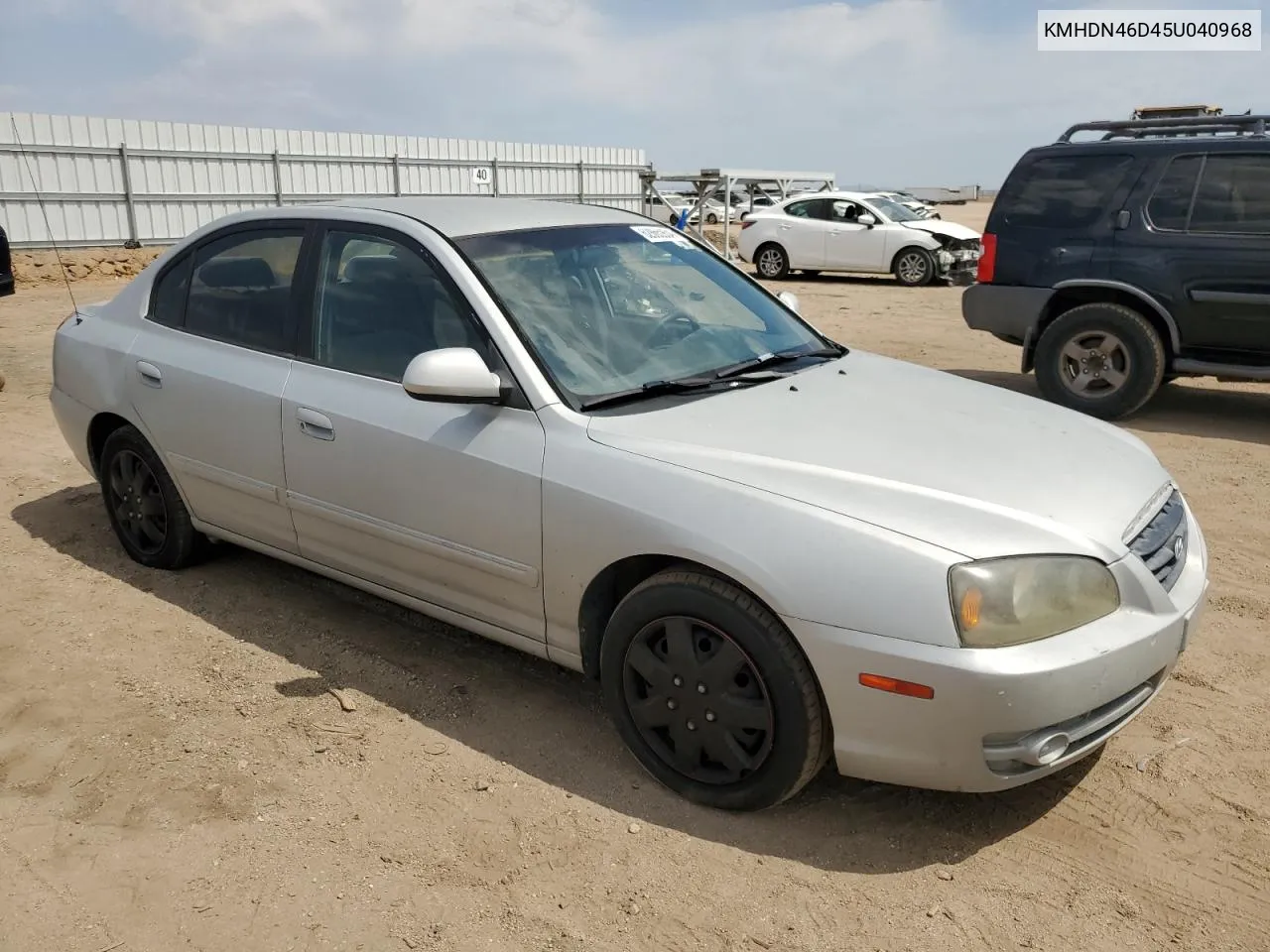 2005 Hyundai Elantra Gls VIN: KMHDN46D45U040968 Lot: 62865934