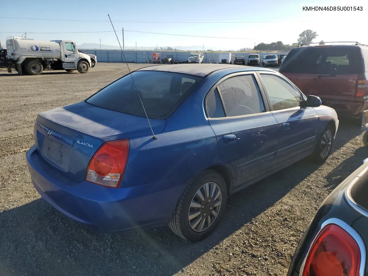 KMHDN46D85U001543 2005 Hyundai Elantra Gls