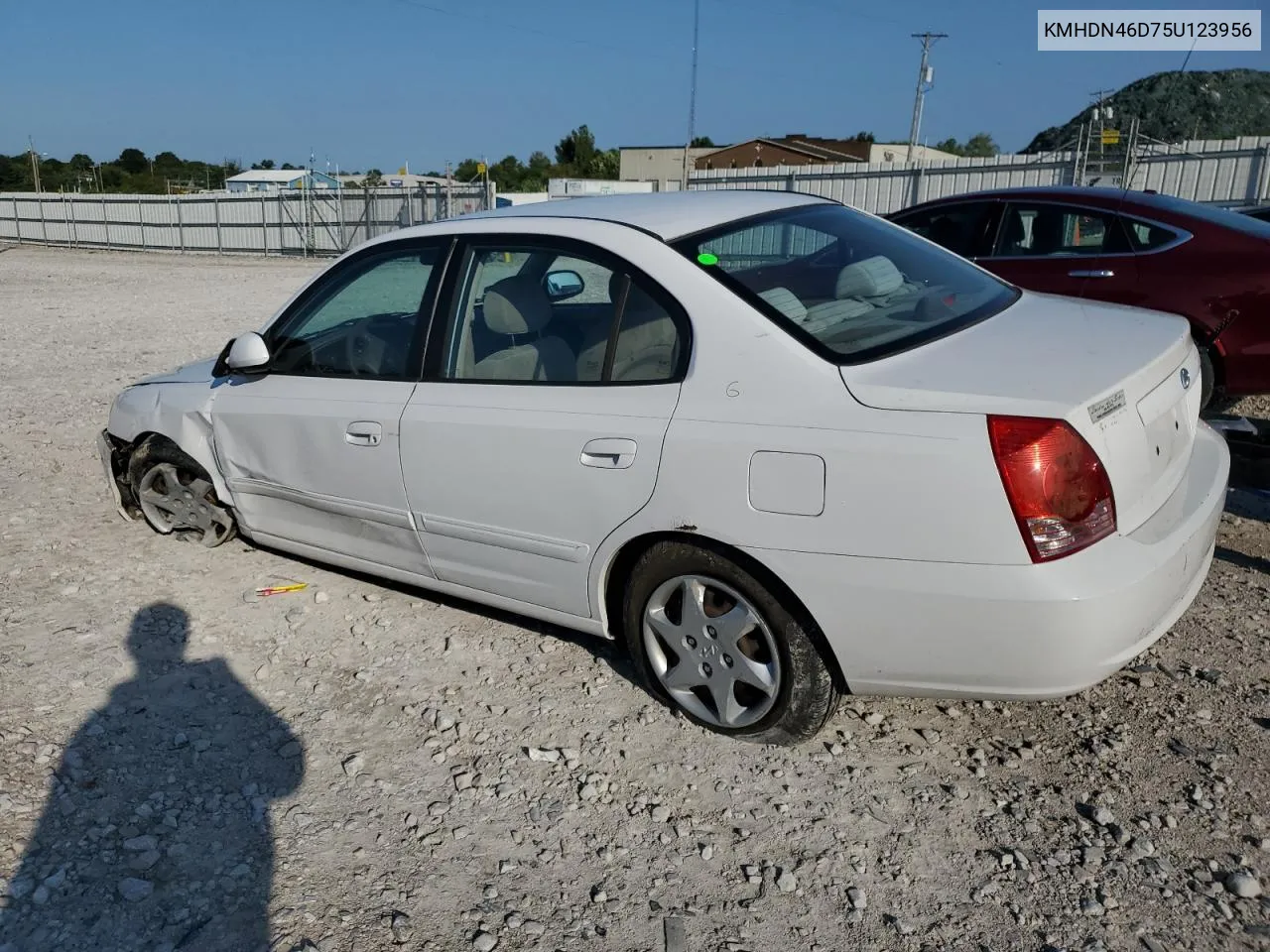 2005 Hyundai Elantra Gls VIN: KMHDN46D75U123956 Lot: 67700514