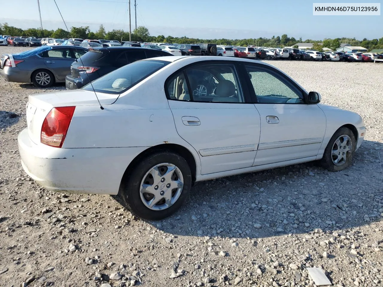 2005 Hyundai Elantra Gls VIN: KMHDN46D75U123956 Lot: 67700514