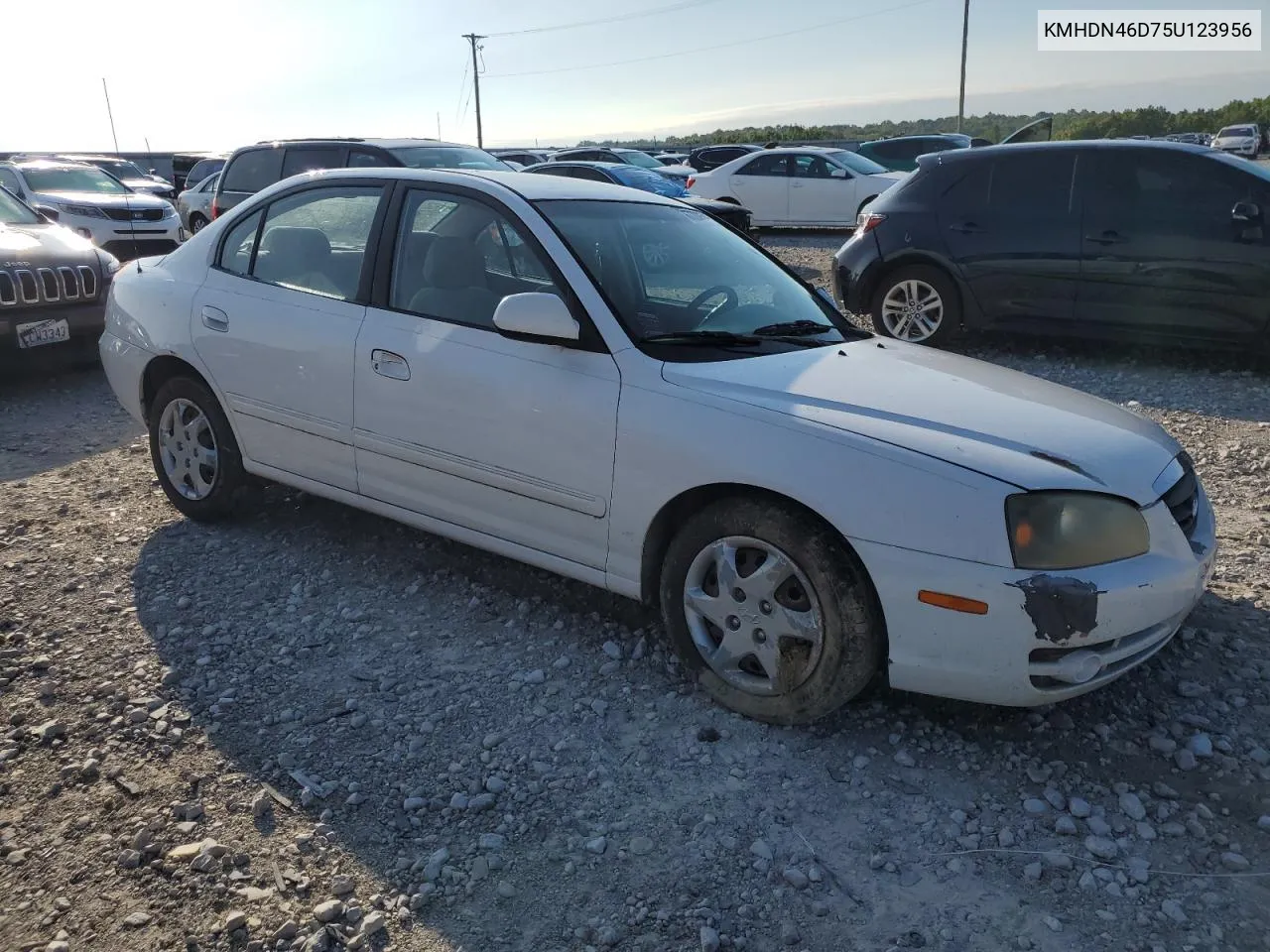 2005 Hyundai Elantra Gls VIN: KMHDN46D75U123956 Lot: 67700514