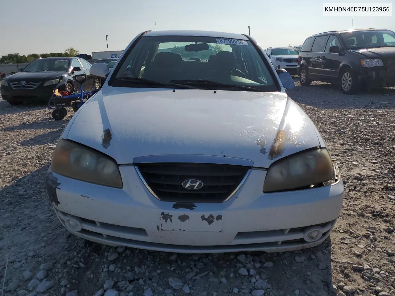 2005 Hyundai Elantra Gls VIN: KMHDN46D75U123956 Lot: 67700514