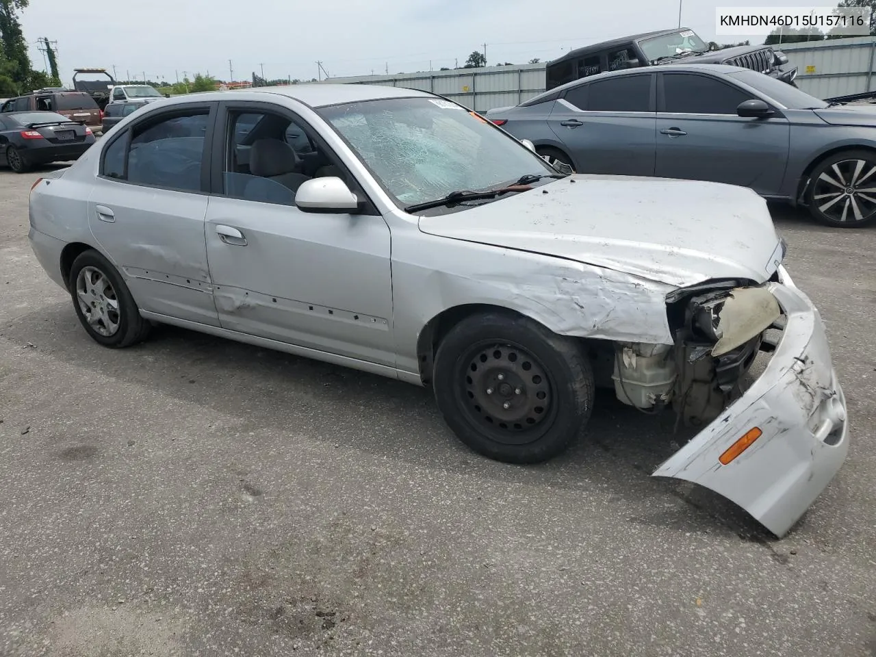 2005 Hyundai Elantra Gls VIN: KMHDN46D15U157116 Lot: 68161604