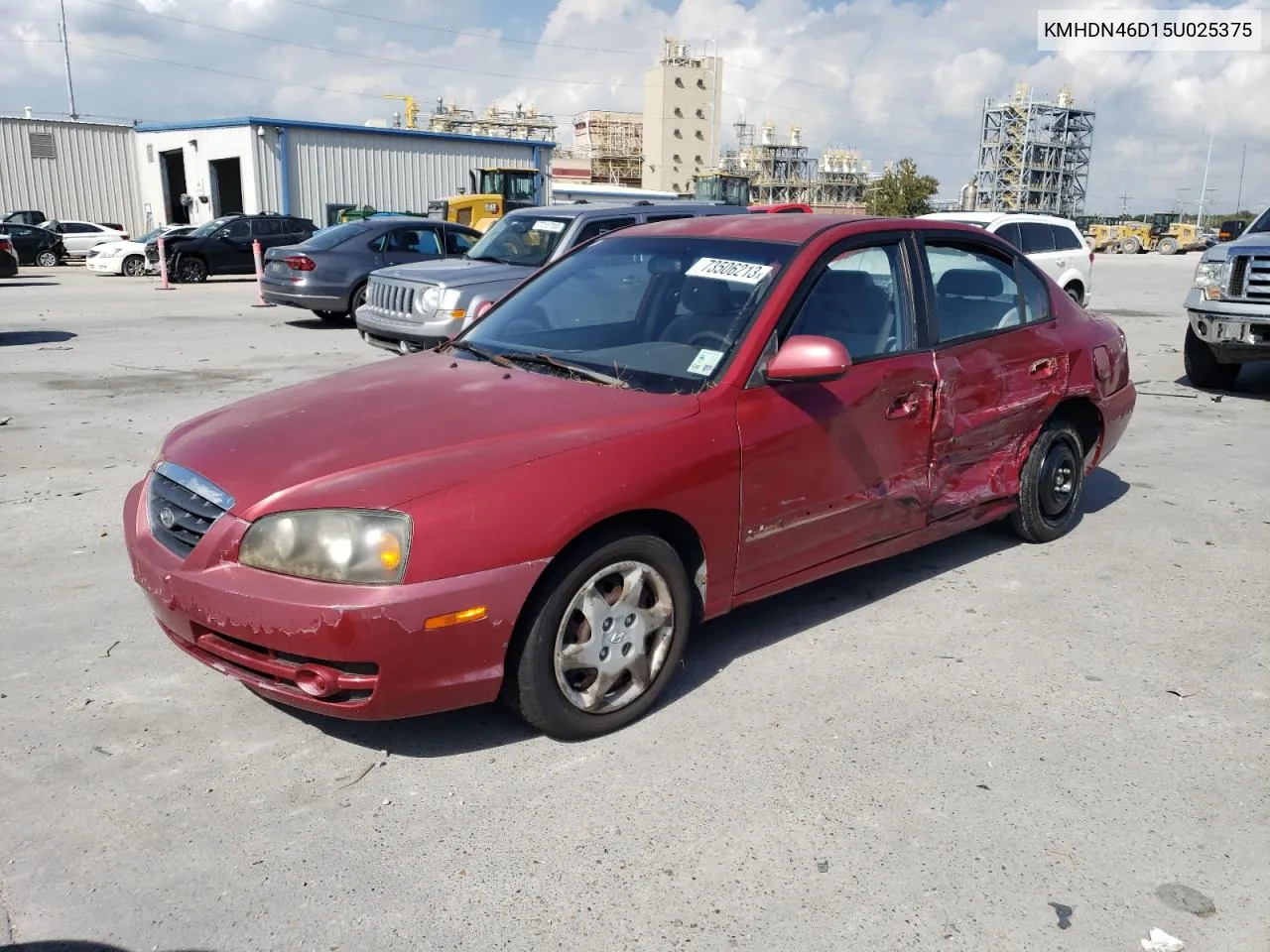 2005 Hyundai Elantra Gls VIN: KMHDN46D15U025375 Lot: 68259204