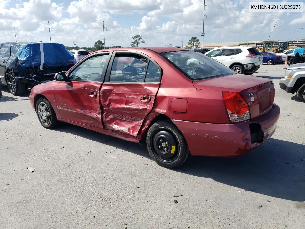 2005 Hyundai Elantra Gls VIN: KMHDN46D15U025375 Lot: 68259204