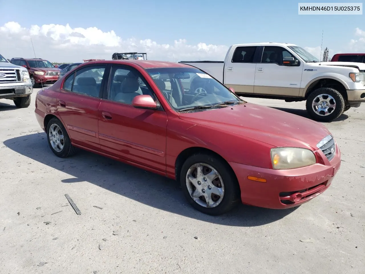 2005 Hyundai Elantra Gls VIN: KMHDN46D15U025375 Lot: 68259204