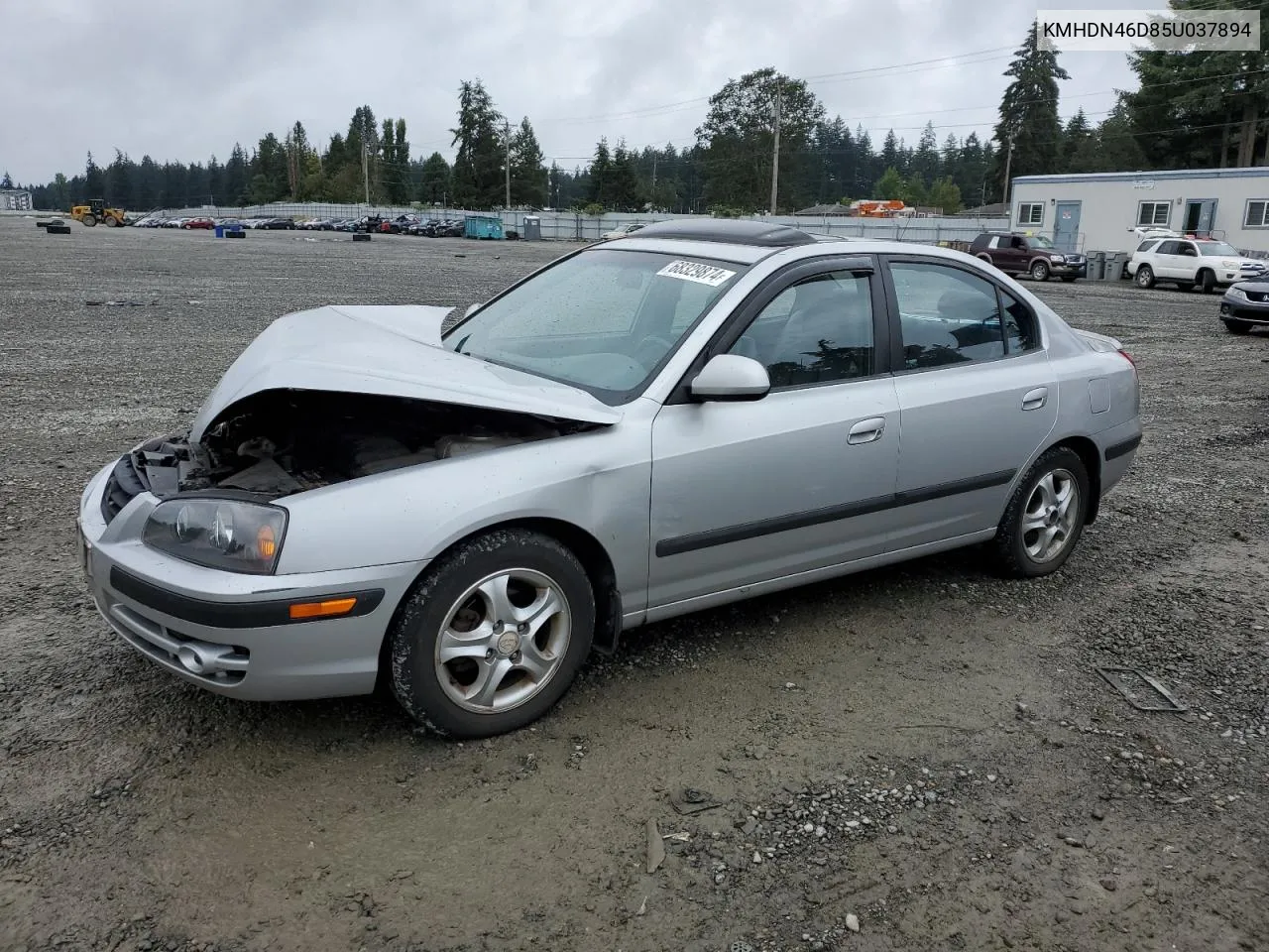 2005 Hyundai Elantra Gls VIN: KMHDN46D85U037894 Lot: 68329874