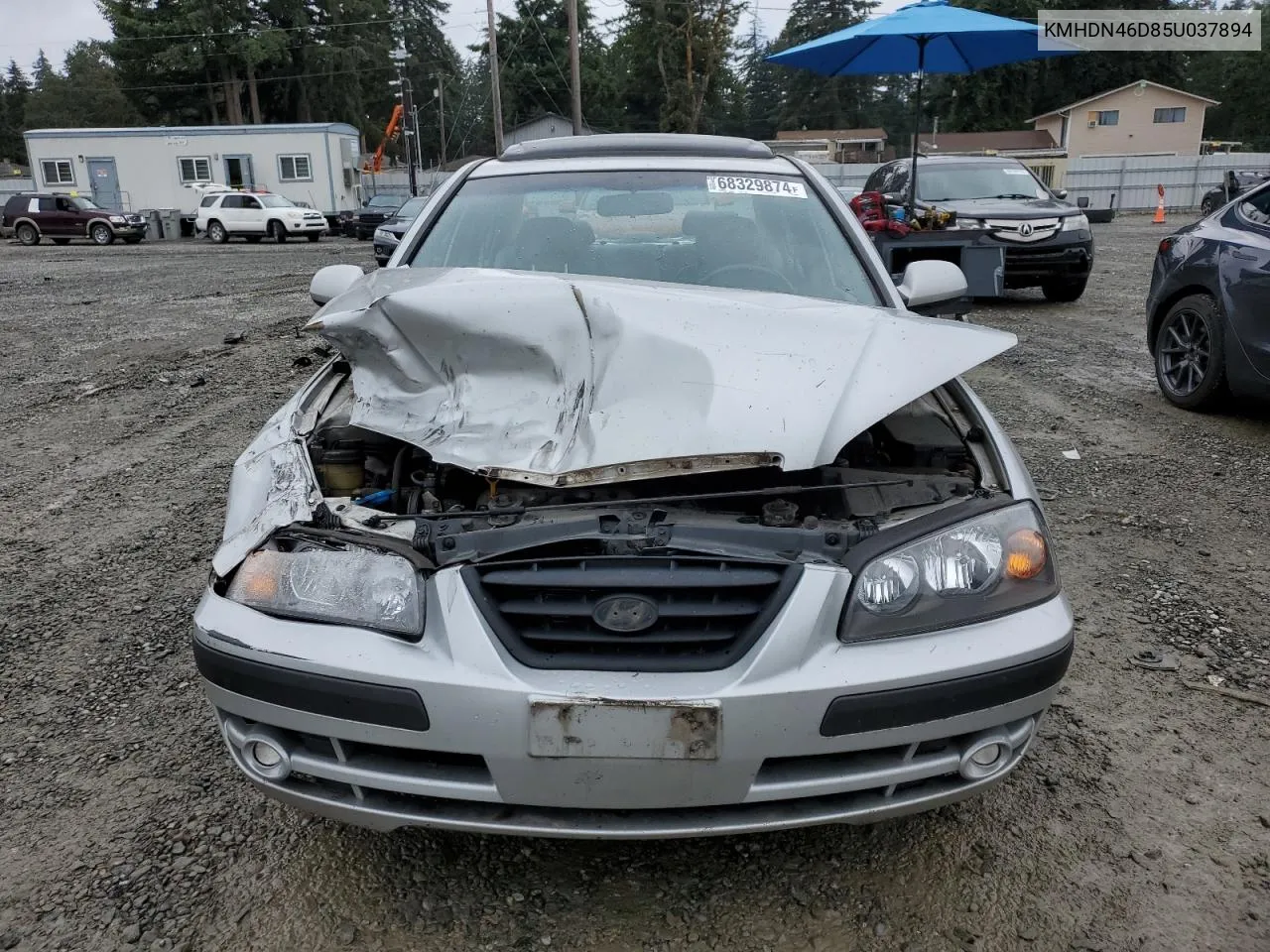 2005 Hyundai Elantra Gls VIN: KMHDN46D85U037894 Lot: 68329874