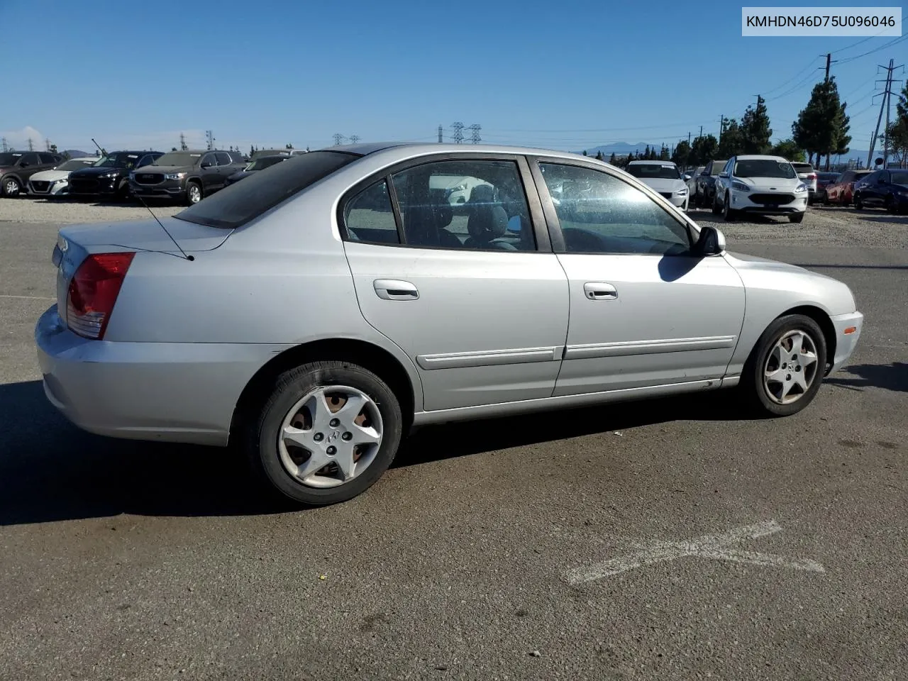 2005 Hyundai Elantra Gls VIN: KMHDN46D75U096046 Lot: 68332904