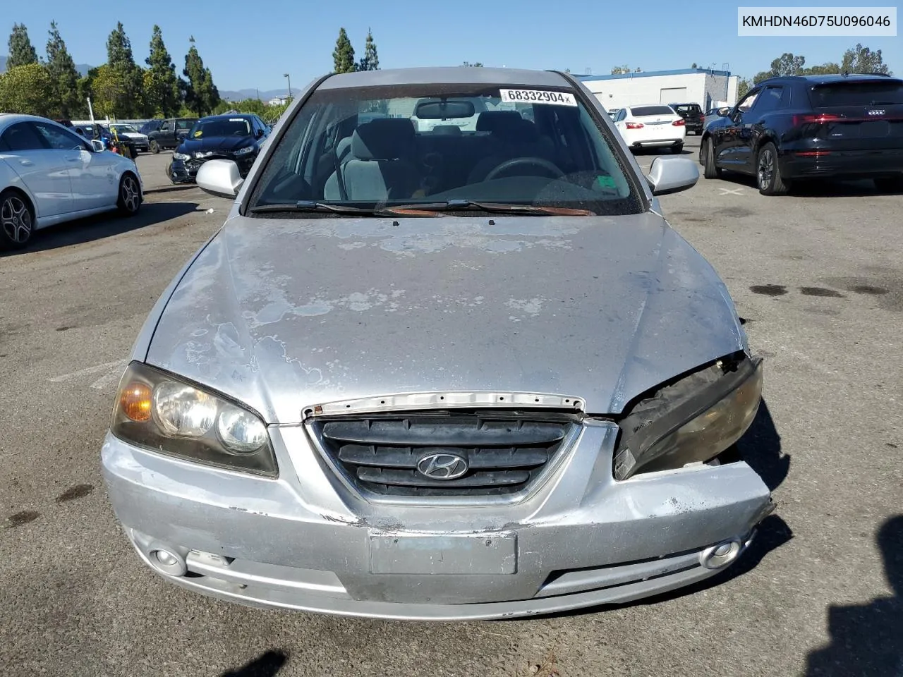 2005 Hyundai Elantra Gls VIN: KMHDN46D75U096046 Lot: 68332904