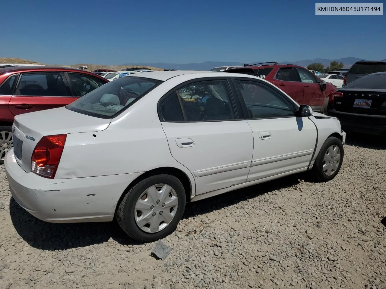 2005 Hyundai Elantra Gls VIN: KMHDN46D45U171494 Lot: 68999854