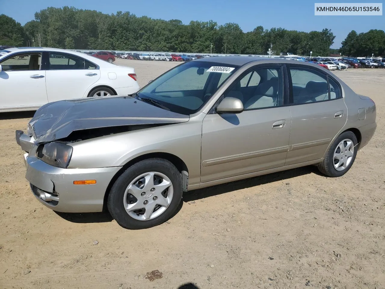 2005 Hyundai Elantra Gls VIN: KMHDN46D65U153546 Lot: 70006804