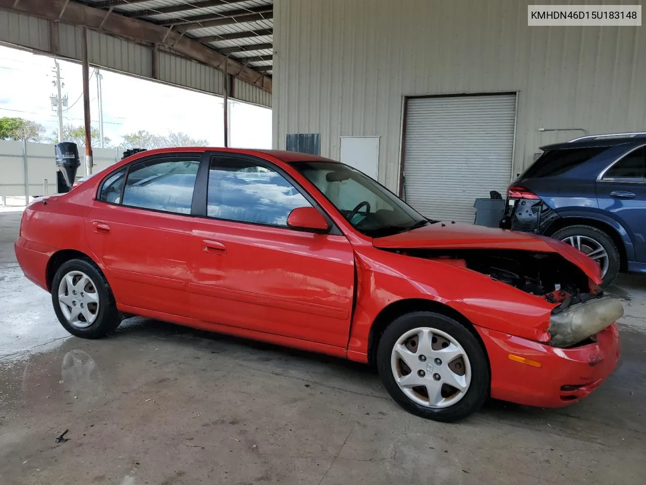 2005 Hyundai Elantra Gls VIN: KMHDN46D15U183148 Lot: 70007694