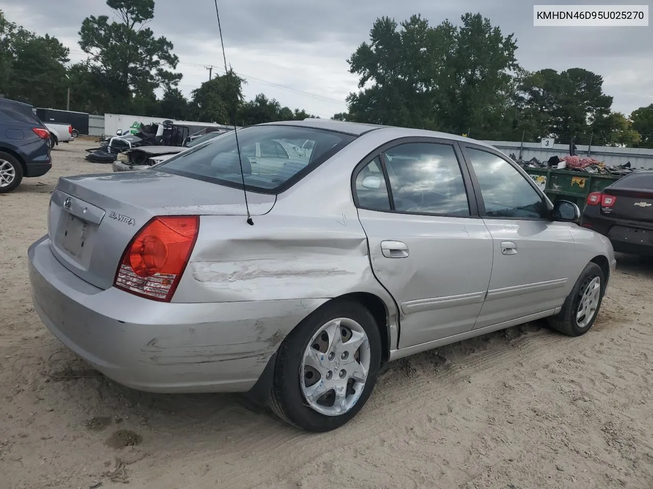 2005 Hyundai Elantra Gls VIN: KMHDN46D95U025270 Lot: 71040974